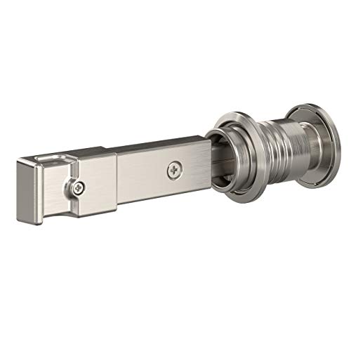 National Hardware N700-151 Interior Sliding Barn Door Hardware Lock, 5" x 1-1/4" x 3/4", Satin Nickel by National Hardware - Used condition - CA$50.78
