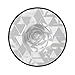 SDEGTHO Fashion Modern Black White Gold Triangle Print Parties Hat 2 Pcs Halloween Decorations Witch Caps Costume Accessory,Halloween Carnivals Hats