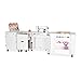 Arrow K8611 Aussie Kangaroo Sewing, Cutting, Quilting, Crafting Cabinet with Storage, Portable with Wheels and Airlift, Large, White Ash Finish