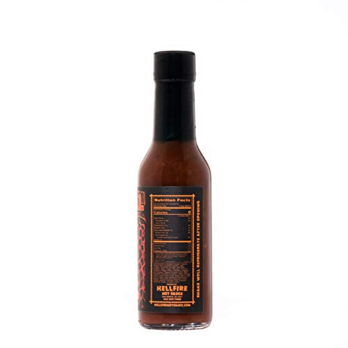 Hellfire Hot Sauce Ritual Habitual - Fruit-Based Gourmet Hot Sauce With Tropical Flavors And Curry, 5 Oz. #TOP5