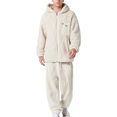 Pyjama velours flanelle homme luxueux et chaud pour nuits froides