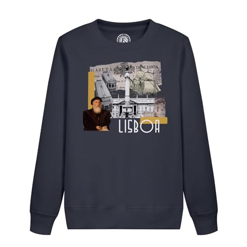 Sweatshirt enfant Lisboa en coton style collage souvenir voyage Lisbonne