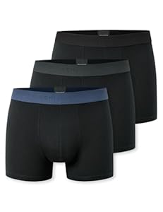 Schiesser Herren 3 Pack Boxershorts Bio Baumwolle Multipack - 95/5 Organic