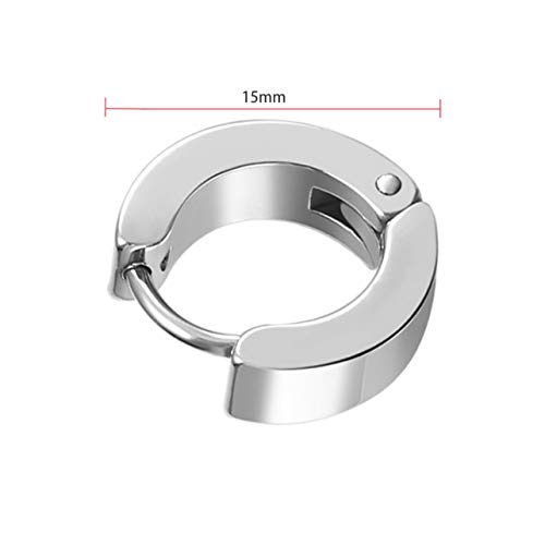 Brincos de argola de aço inoxidável Dalkeyie Unique Pretty Cool masculino