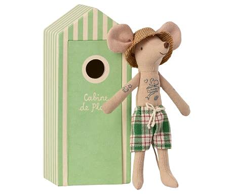 Maileg Beach mice, Dad in Cabin de Plage Cover