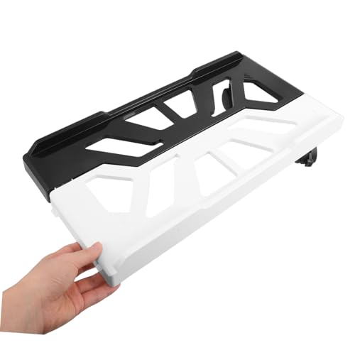 Soporte móvil ajustable para CPU con ruedas, soporte para torre de PC bajo escritorio, carrito multifuncional ahorrador de espacio para oficina en casa miniatura 4