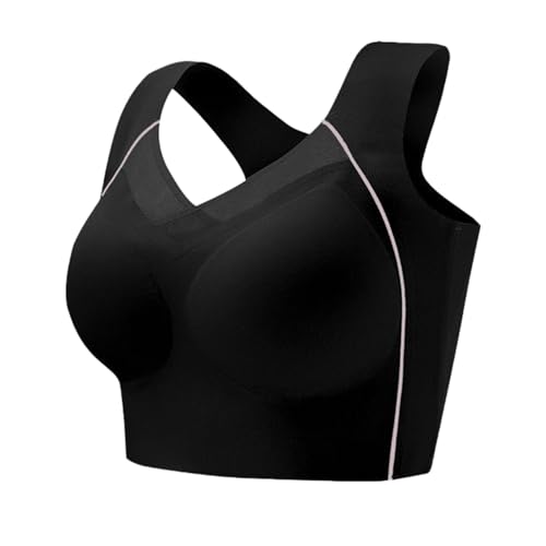 Sujetador deportivo push up verde para running y fitness en tallas grandes