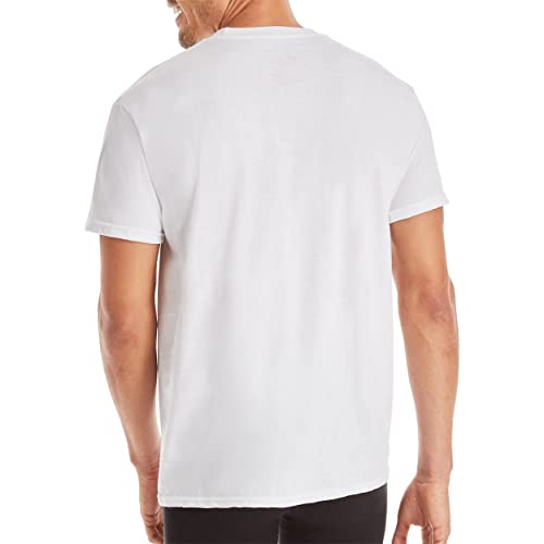 Hanes Ultimate Men's 4-Pack Freshiq Crew T-Shirt, White, Small #TOP2