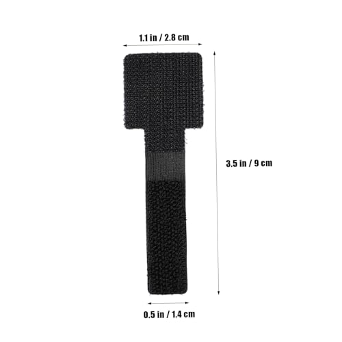 jojofuny 100PCS Hook and Loop Cable Straps, Clips adhesivos para cables, organizadores reutilizables para gestión de cables bajo escritorio, ajustables para oficina en casa miniatura 2
