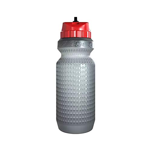 LTronics Deportes Ciclismo Bicicleta Botella De Agua Con Flip Paja, 650ml - Gris/Rojo Cover