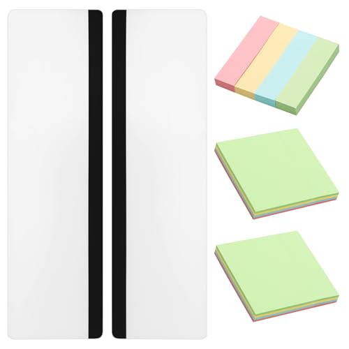 Lot de 2 tableaux mémo, transparents, pour écran d'ordinateur, avec notes autocollantes, pour bureau, ordinateur et bureau
