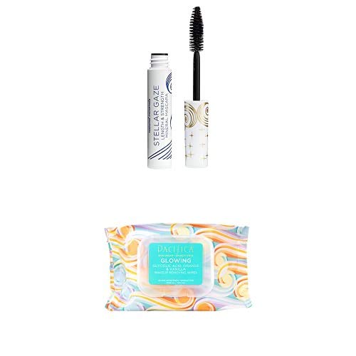 Island On-The-Go Beauty Bundle: Stellar Gaze Mascara In Supernova Black And Glowing Makeup Remover Wipes #TOP22