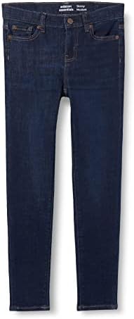 Amazon Essentials Girls' Skinny Fit Stretch Jeans, Dark Wash, 14
