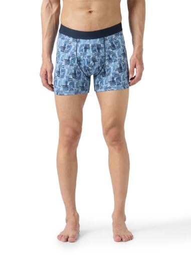 Image of TECHNOSPORT Men's Colorblock Trunks Underwear with ElastoLITE 4 Way Stretch Lightweight Breathable Moisture Wicking Soft Anti Odour Anti Microbial Comfort Fit Boxer Briefs Innerwear for Men