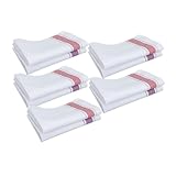 Beatifufu 10 Piezas Paños de Algodón Puro para Limpieza y Pulido de Cristalería Unidades Reutilizables Suaves y Absorbentes para Copas de Vino Lentes y Uso Hostelería