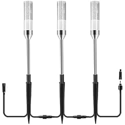GreenClick 3 Pack Extension Lamps Landscape Path Lights, Without Transformer, IP65 Waterproof Garden Lights for Yard, Pathway, Walkway (Cool White)