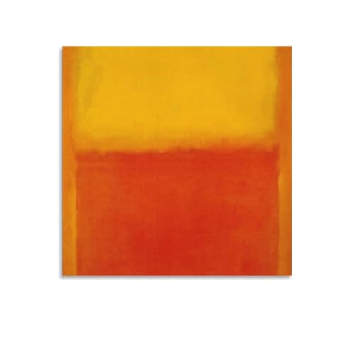 Marks Rothko �}�[�N�E���X�R �I�����W�ƃC�G���[ �A�[�g�p�l�� �L�����o�X �|�X�^�[ �ǃA�[�g �a�����M�t�g �z�[���A�[�g���[�N �����Ɋ|�����܂�24x24inch(60x60cm)