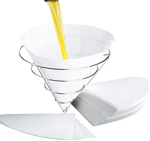 AYUSEB 30 Pack 10" Deep Fryer Oil Filters, Best Non Woven Cooking Oil Strainer, Premium Maple Syrup Filter Set, Cones Commercial Filter for Restaurants, Kitchen, Cafes, Food Trucks, Hotels
