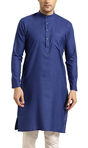 Image of SOJANYA Men's Cotton Straight Fit Casual(Since 1958 Solid Kurta Crafted for Elegance