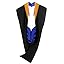 Apricot / Royal Blue / White