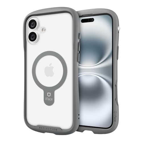 Coque iPhone 16 Plus transparente iFace coque robuste grise pour le quotidien urbain