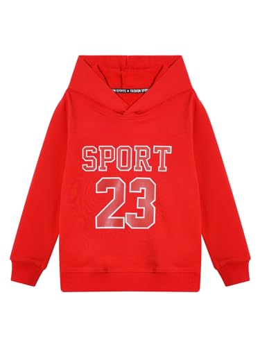Yartina Kids Boys Girls Hooded Sweatshirt Jackets Casual Printed Hoodies Pullover Top for Spring Fall Warm Wear