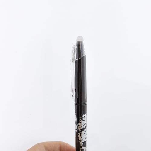 Bolígrafo de Gel Negro BAZIC Frizz Borrable con Grip miniatura 6