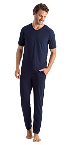 HANRO Men's Casuals Short Sleeve V-Neck Shirt