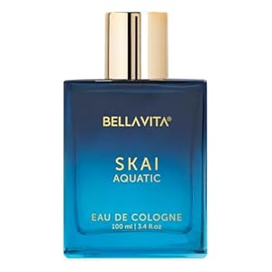 Bella Vita Luxury Skai Aquatic Unisex Eau De Cologne Liquid With Bergamot, Lavender & Patchouli|Premium, Long Lasting Woody Fragrance For Men & Women, 100 Ml