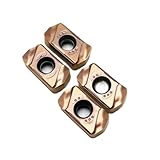 10 insertos de torneado LNMU0303ZER MJ AH130/AH725 de carburo de doble cara, herramienta de corte de avance rápido