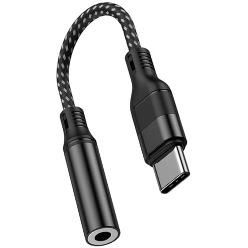 ifundom ���FUSB Type-C3.5mm�W���b�N�I�[�f�B�I�A�_�v�^�[ �Ή� �y�ʎ����^�т₷���i�C�����A���~�j�E�������f�ލ̗p �N���V�b�N�f�U�C���̃w�b�h�z���A�_�v�^�[ USB CAUX�ϊ��ɍœK