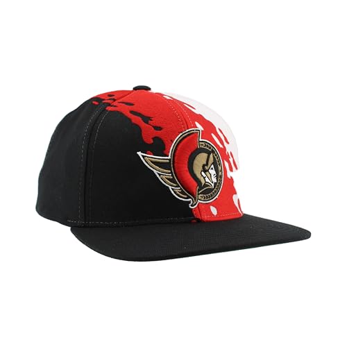 Image of ZHATS NHL Unisex-Adult NHL Officially Licensed Adjustable Snapback Hat Flat Bill Z11 Retro Paintbrush