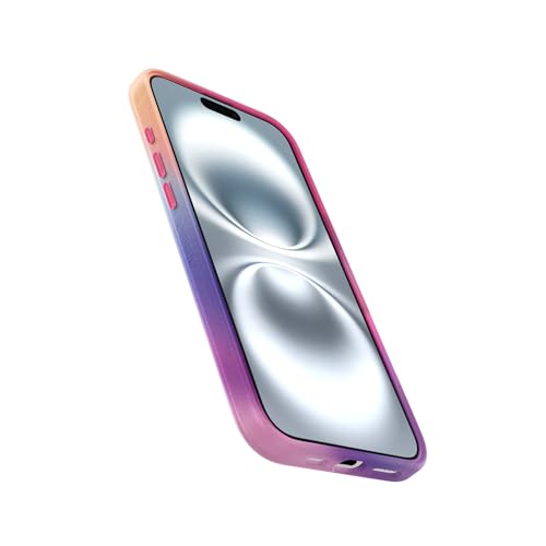 Image of OtterBox iPhone 16 Plus Figura Series Case - EOS Pink | Hydro-dipped Design, Ultra-Thin, Silicone iPhone Case, MagSafe iPhone Case with Camera Bumper