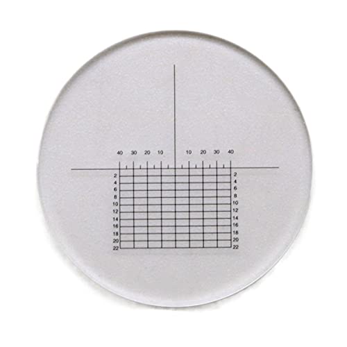 Microscope Micrometer Diameter 20.4mm Eyepiece Reticle Cross Ruler Grid Scale(MS-1-JD)