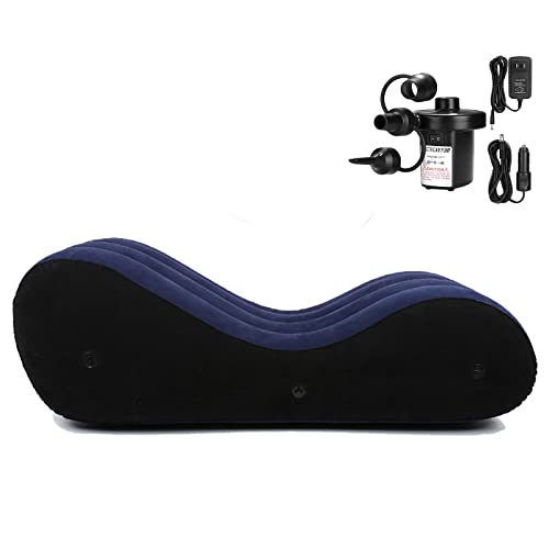 Sofa Lounge Chair Yoga Chaise Lounge Inflatable Sofa Deck Chair with Household Air Pump Multi-Function Bed Pillow Sofa Chairs for Yoga Exercise Air Chairs for Bedroom by BDL