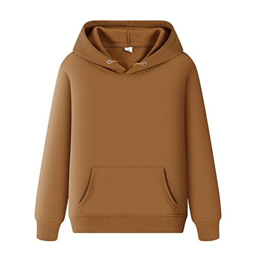 Hombres Feo Jersey L Mens Slim Otoño Casual Solid Sudadera Con Capucha Color Sudadera Larga Chaqueta Otoño Bolso De Manga Larga Blusa De Hombre 20 Sudadera Con Capucha Hombre, café, S Cover