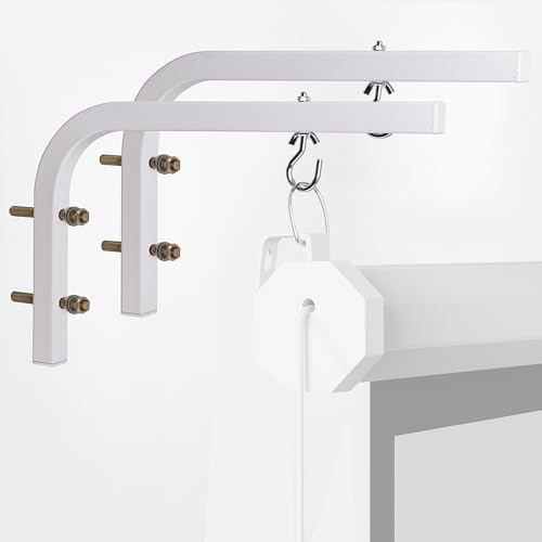 Soporte de Pared para Pantalla de proyección Manual o eléctrica, Formato Universal, Longitud 28cm, fácil Montaje