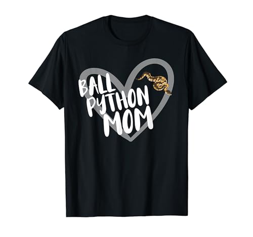 Ball Python Mom Heart, divertida mascota, reptil, serpiente, amante Camiseta