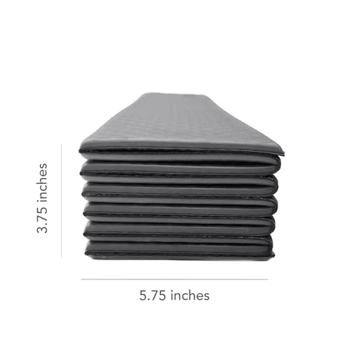 Esterilla de yoga plegable ligera y portátil Numu con correa gris oscuro 4