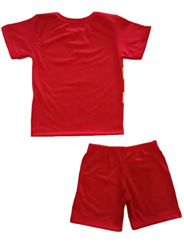 Conjunto Infantil Fantasia Bombeiro Camiseta e Short