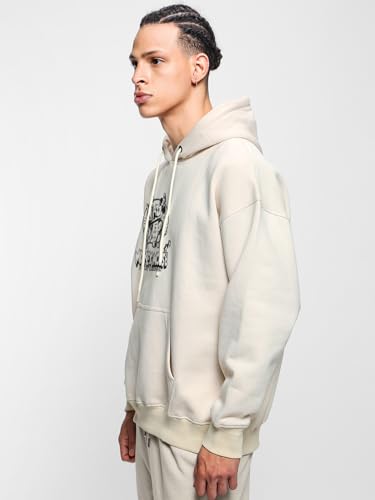 Bewakoof X Disney Mickey Men's Fleece Oversized Fit Hoodies | Hoodie for Men Winter Wear