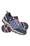 Mountain Warehouse Stampede Kids Walking Shoes - Lightweight & Waterproof Sneakers with Suede & Mesh Upper for Boys & Girls - for Spring Summer, Wet Weather Lilac Junior Shoe Size 4