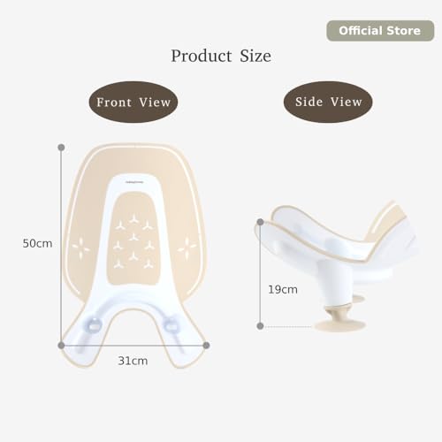 Image of [Malang Honey] Non-Slip Baby Bidet Support Seat with Suction Cups (Ideal for Baby Rinsing and Hygiene)