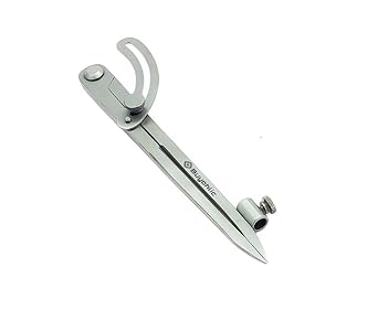 Buyohlic Wing Compass, Leather Working Wing Divider, Caliper & Scribe Tool, for Woodworking Drawing & Drafting Metallic, 12 Inch -300mm