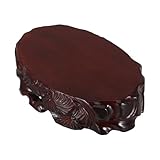 Élégance : le bois assure une durabilité exceptionnelle. le socle du présentoir acquiert une unique au fil du temps, rehaussant à la fois le charme traditionnel du bois et l’esthétique de la décoration. support pour boule de cristal, support de style oriental pour vase