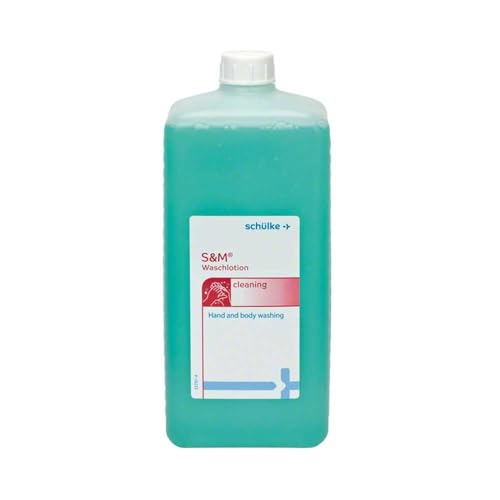 Schülke S&M® 1 Liter Euroflasche Waschlotion zur Reinigung von Gesicht und Körper | seifen -und alkalifrei | pH-neutrale Hautreinigung für glatte und geschmeidige Haut