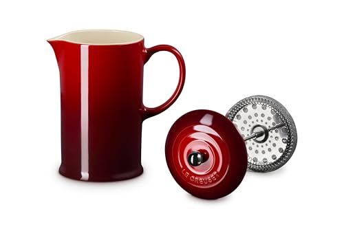 Image of Le Creuset Stoneware French Press, 34 oz., Cerise