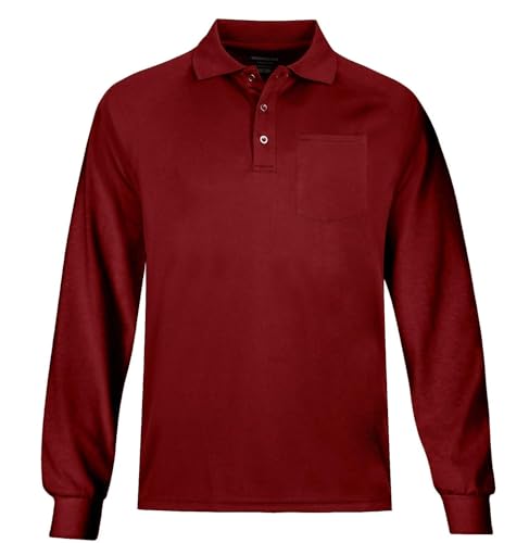 Camisetas Polo para Hombre MOHEEN, de Manga Larga, Secado Rápido, para Golf, Tallas M a 6XL miniatura 1