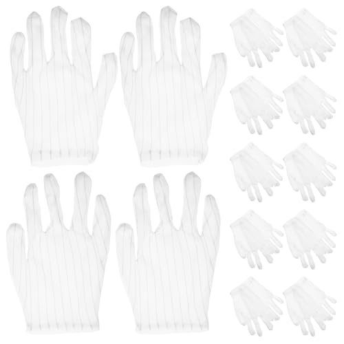 VILLFUL 200 piezas Guantes de Trabajo Antiestáticos con Puntos Antideslizantes Reutilizables y Transpirables Unidades para Reparación de Ordenadores Electrónica y Automoción Talla