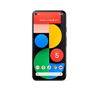 Google Pixel 5 128 GB 5G Cellulare Solo Nero - Smartphone sbloccato senza SIM - L'ultimo 5G Phone, GA01316-UK, Just Black